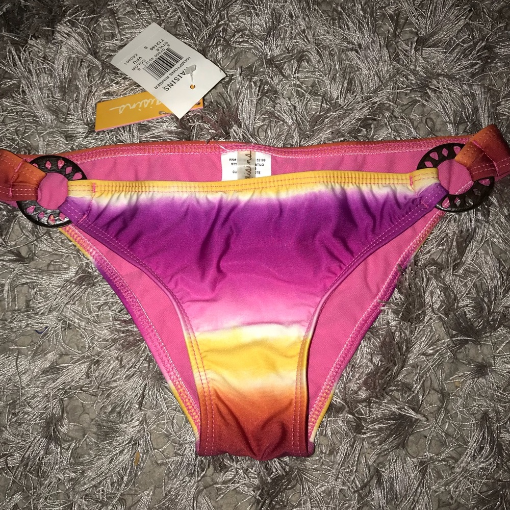 NWT Rasins Swimwear Bikini Bottom Small Pink